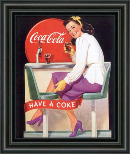 Coca-Cola Lady In Purple